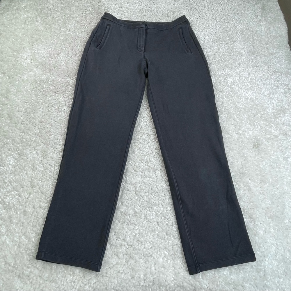 Lululemon On The Move Ponte Pants in Dark Gray. Ankle Office Travel Technical 6